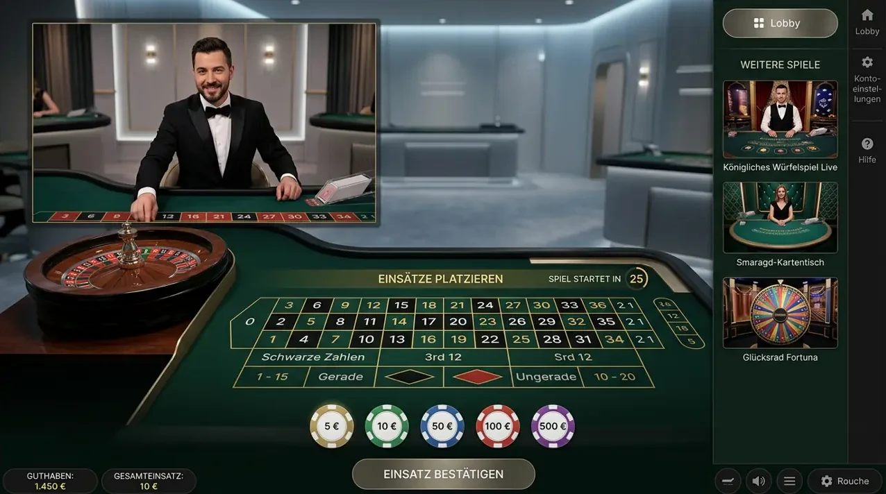 Happy Jokers: Live Casino Tische
